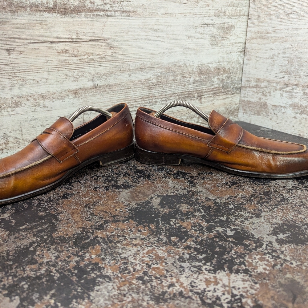 Mens Massimo Matteo Penny Loafers Shoes UK SZ 7 USA SZ 8 Made in Italy - Picture 5 of 12